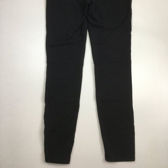 BEBE Black Gold Logo Back Moto Look Zip Ankle Skinny Leg Pull On Pant - Picture 13 of 13